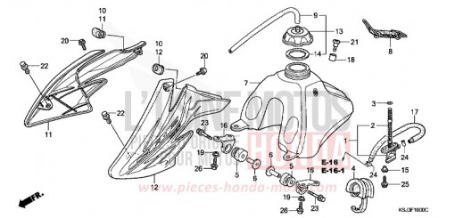FUEL TANK CRF100F7 de 2007